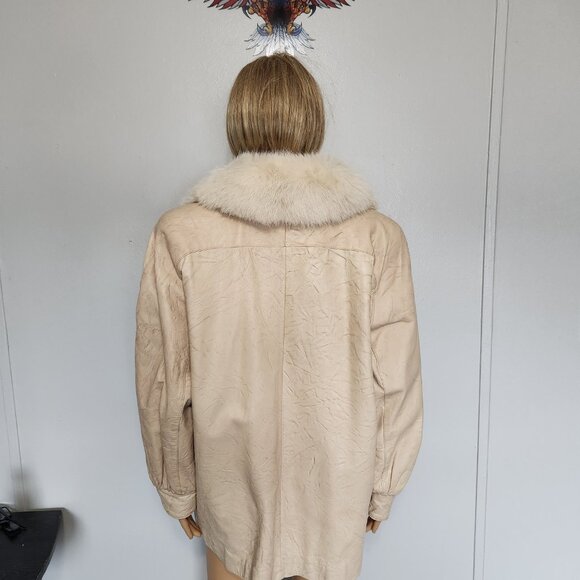 # Leather/fox fur coat - Picture 2 of 4